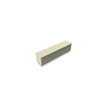 Fci Board Connector, 125 Contact(S), 5 Row(S), Female, Straight, 0.079 Inch Pitch, Press Fit Terminal, HM2S02PE5100N9LF